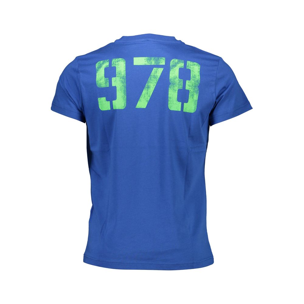 T-shirt homme en coton bleu