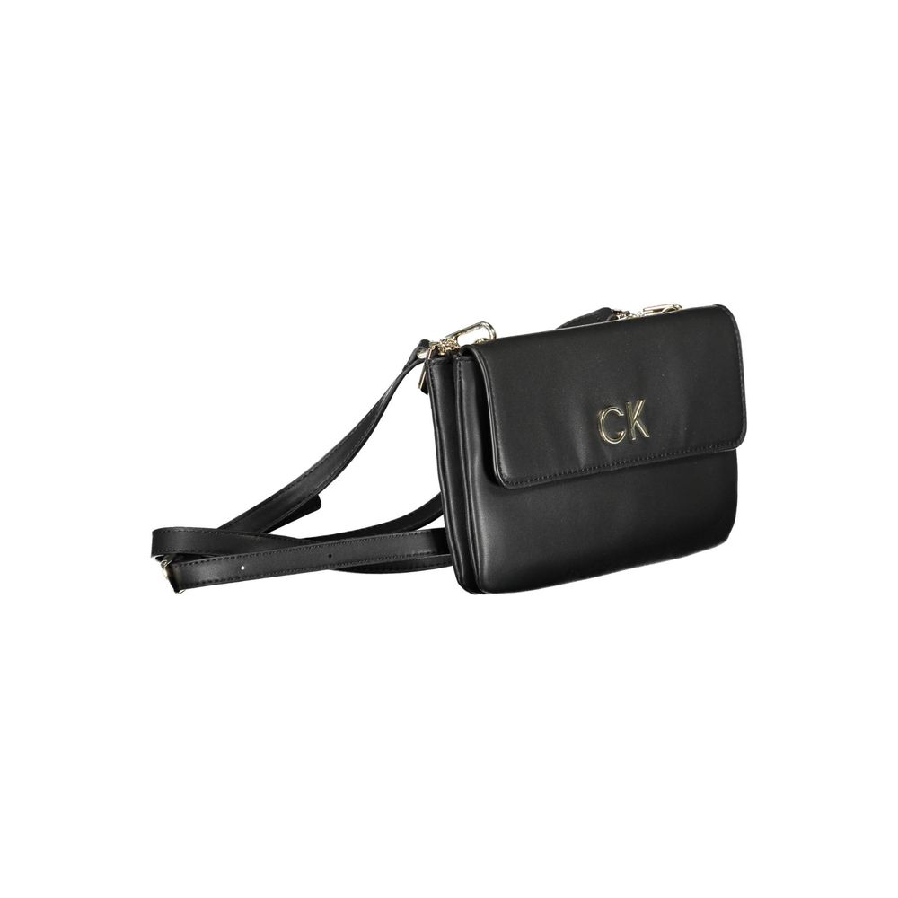 Sac à main en polyester noir