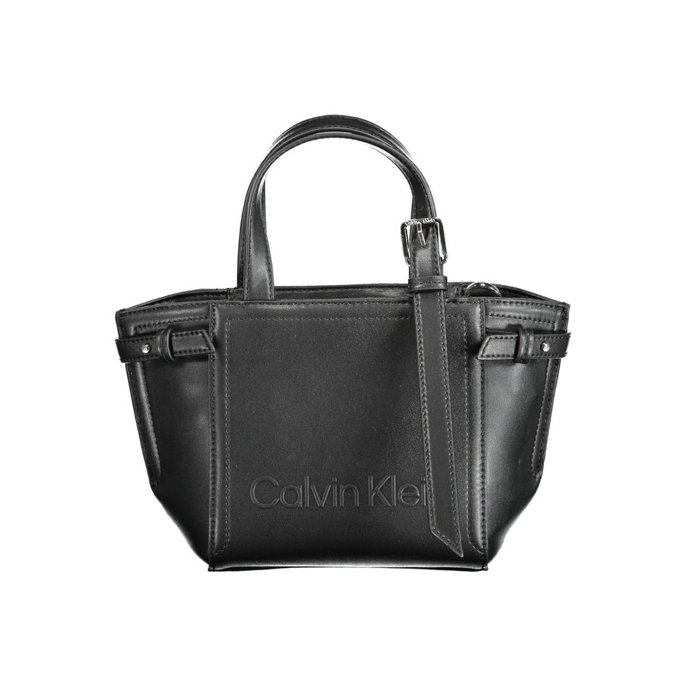 Sac à main en polyester noir
