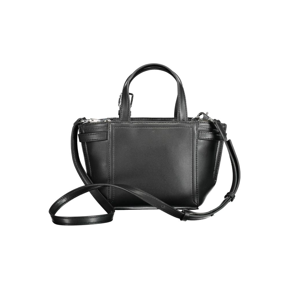 Sac à main en polyester noir