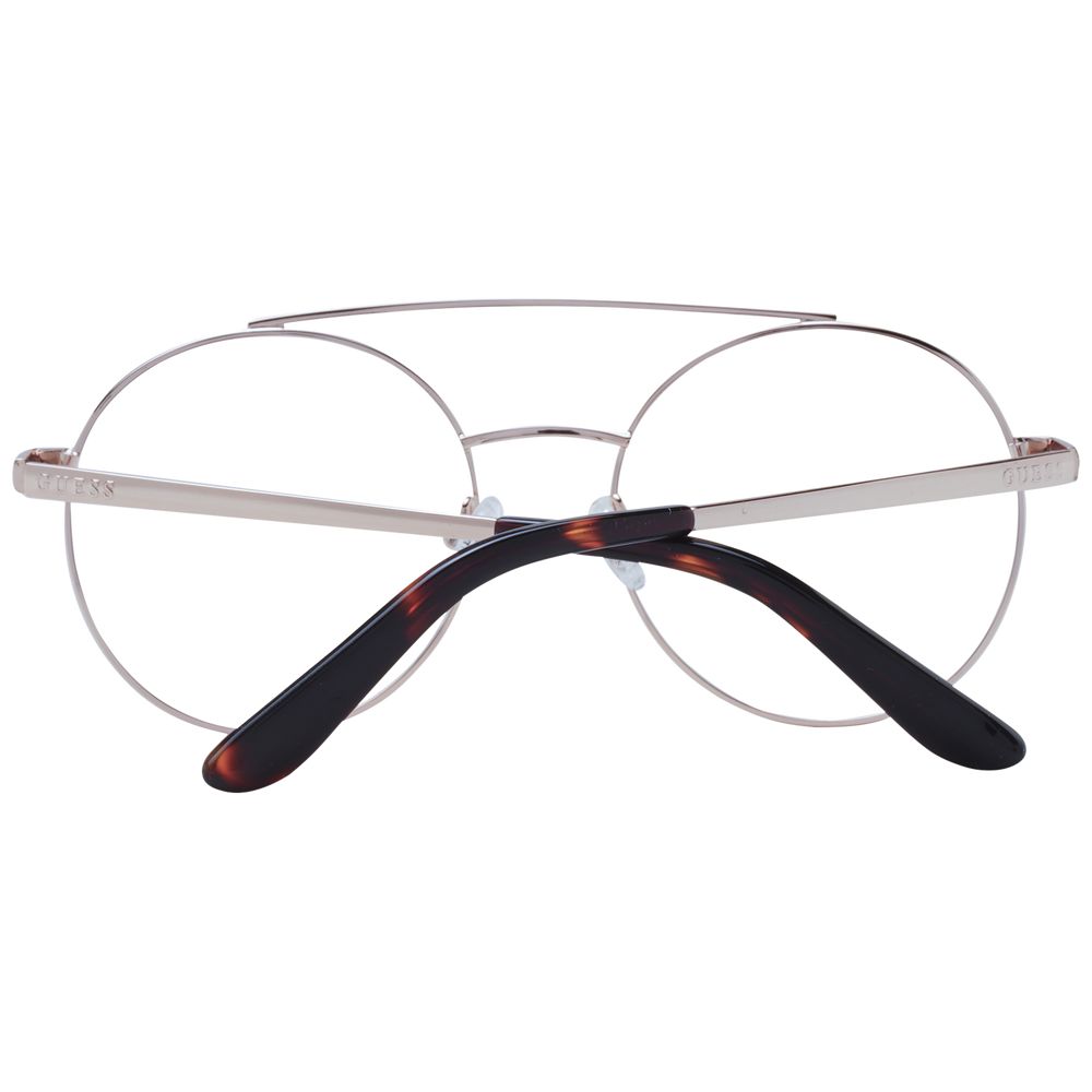 Montures optiques dorées pour femmes
