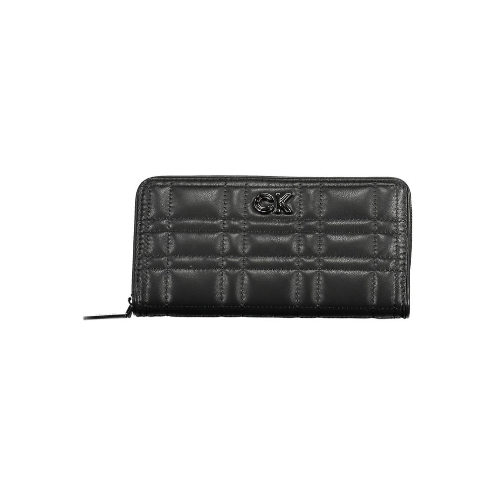 Cartera de poliéster negra