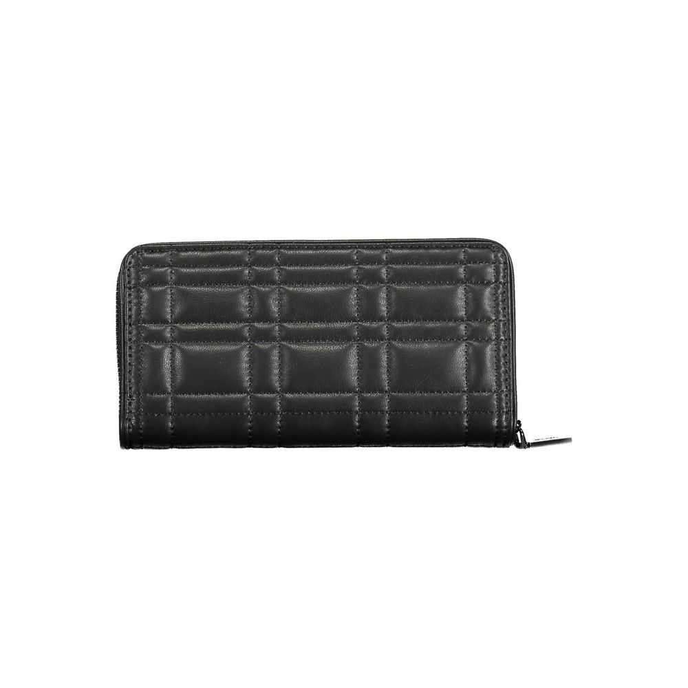 Cartera de poliéster negra