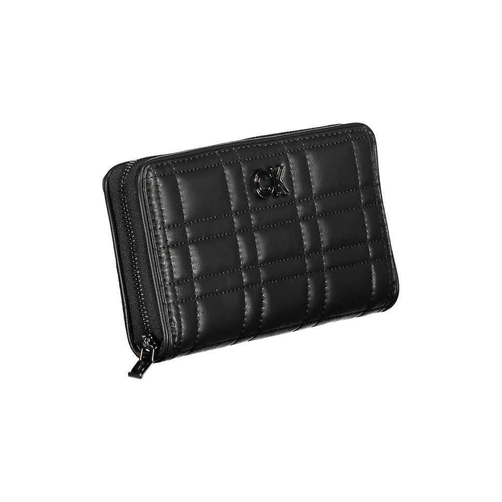 Cartera de poliéster negra