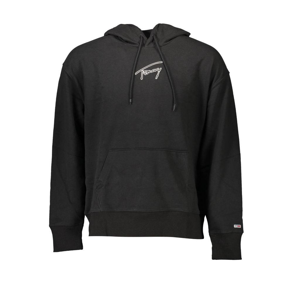Suéter de algodón negro para hombre