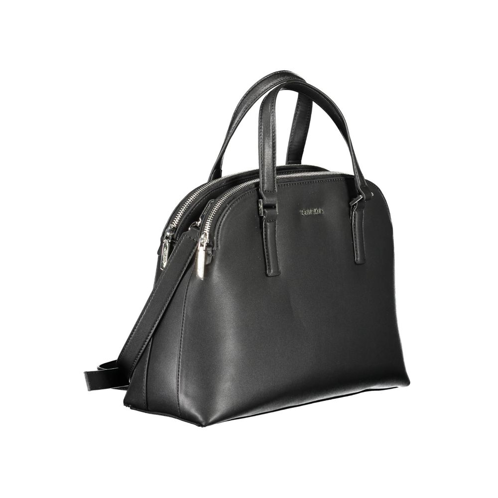 Sac à main en polyester noir