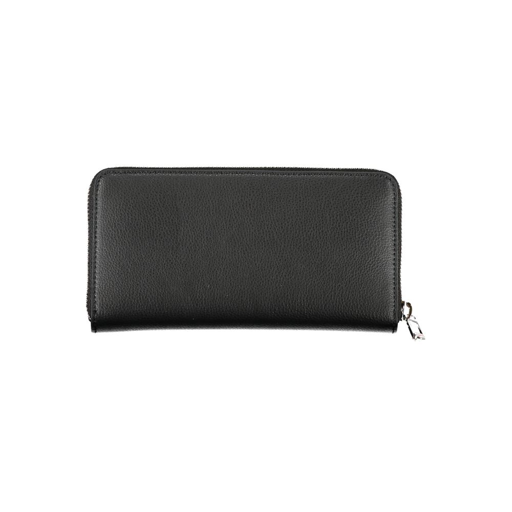 Cartera de poliéster negra
