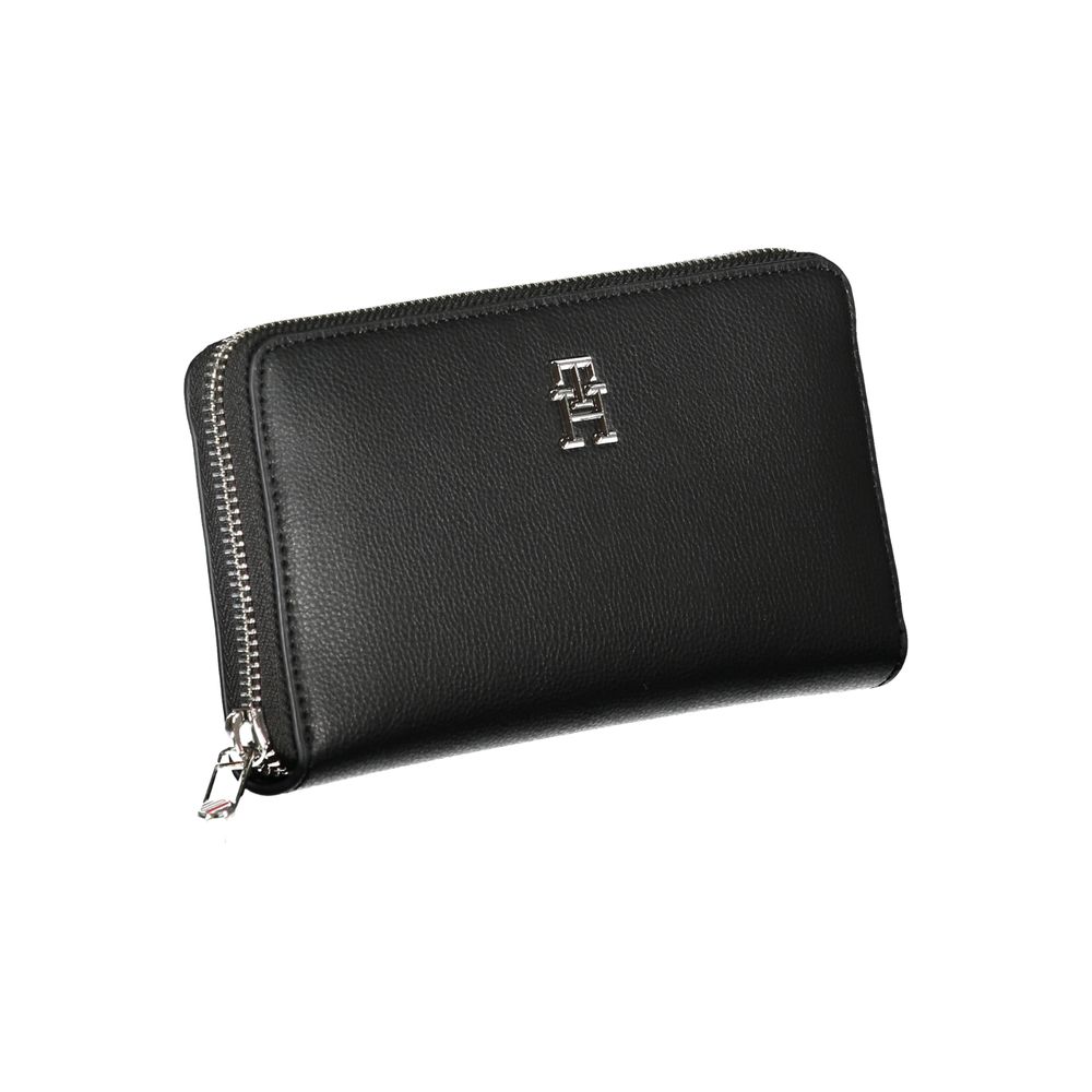 Cartera de poliéster negra