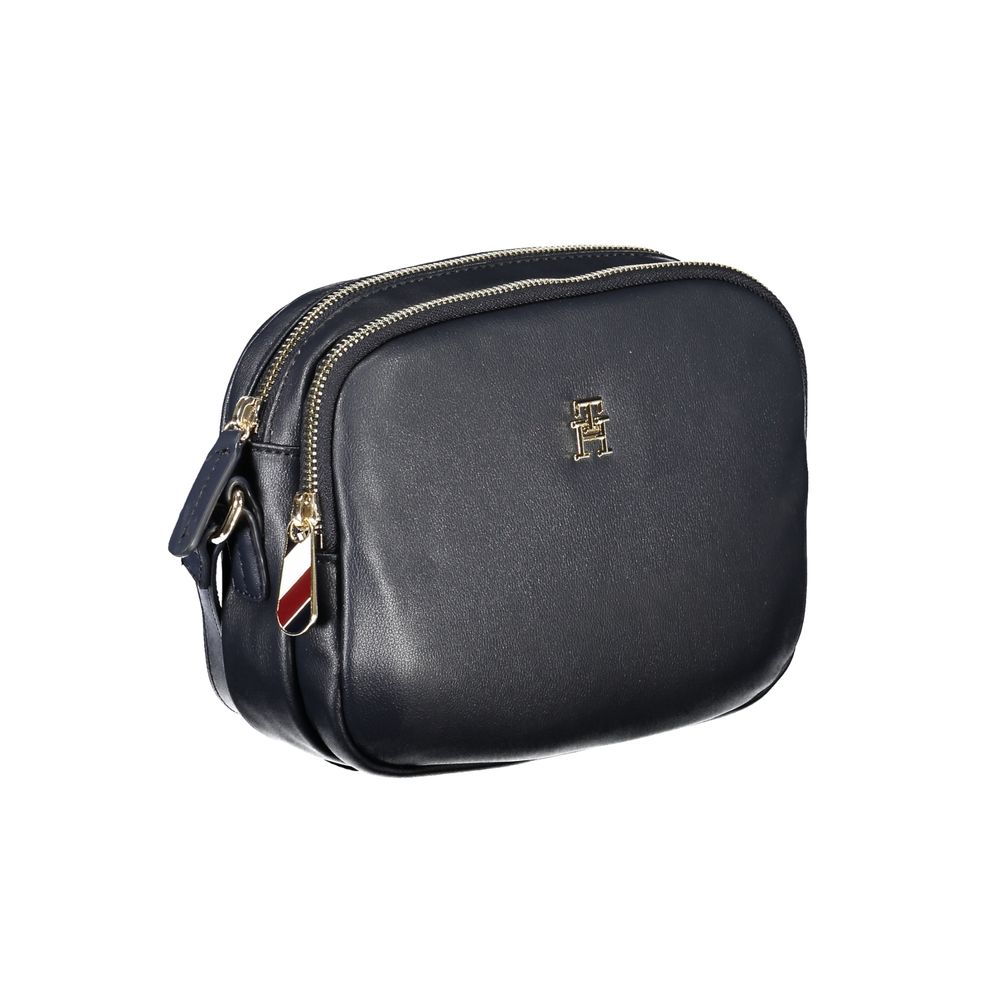 Sac à main en polyester bleu