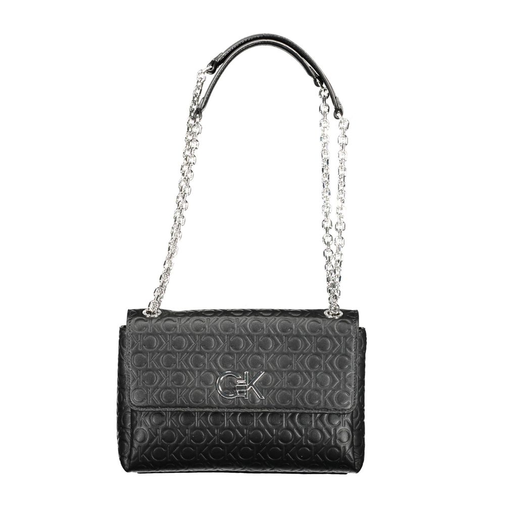 Sac à main en polyester noir