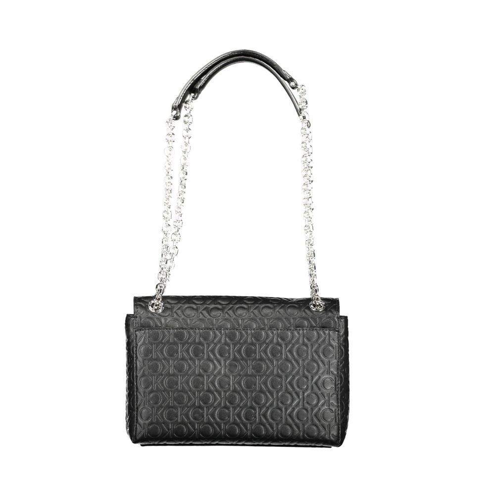 Sac à main en polyester noir