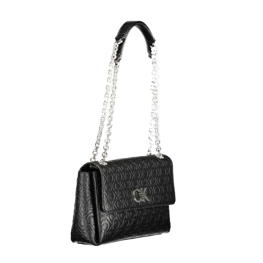 Sac à main en polyester noir