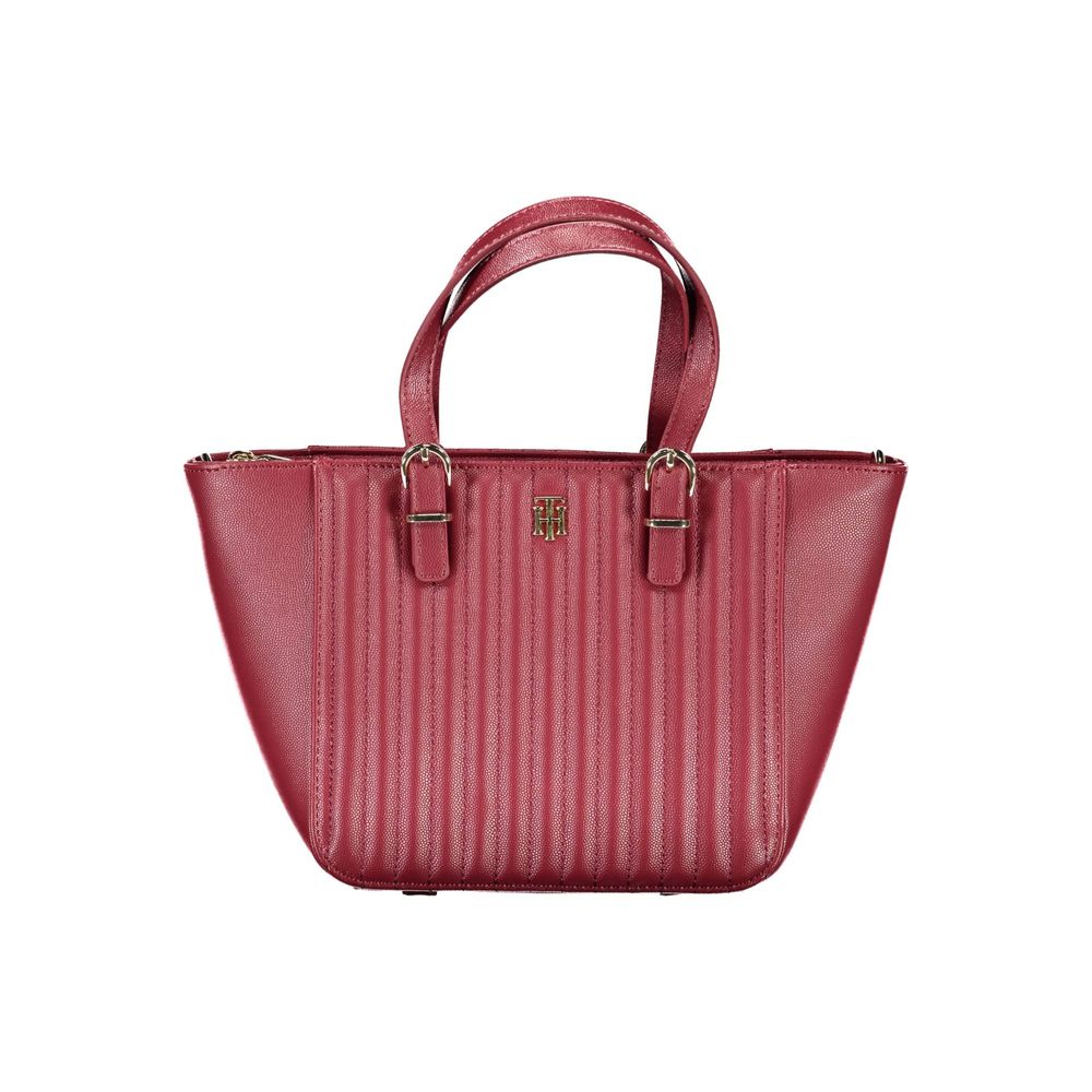 Sac à main en polyéthylène rouge