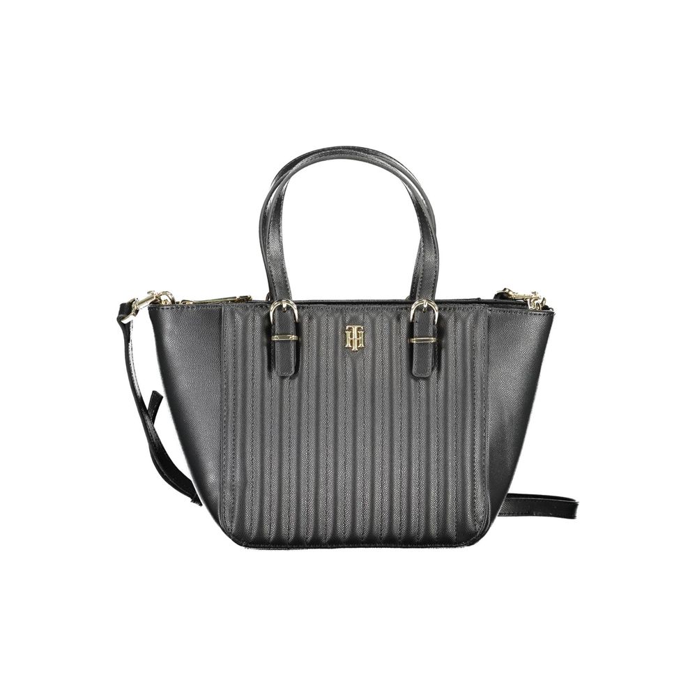 Sac à main en polyéthylène noir