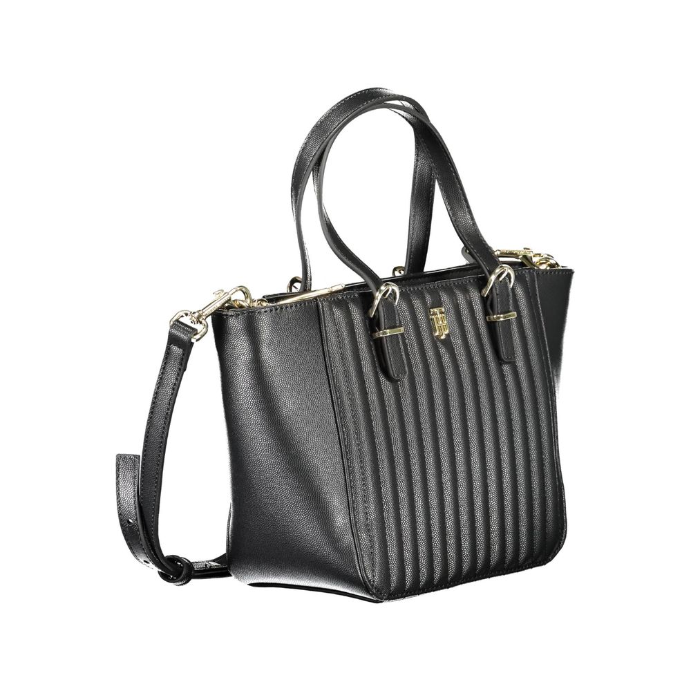 Sac à main en polyéthylène noir