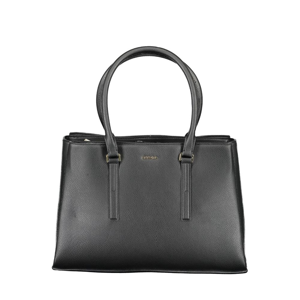 Sac à main en polyester noir