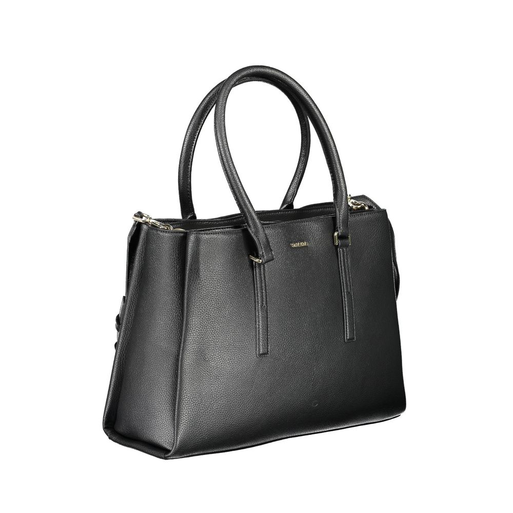Sac à main en polyester noir