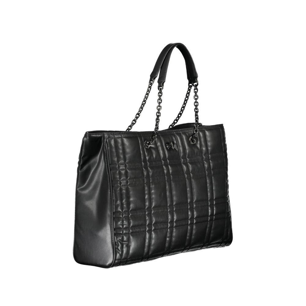 Sac à main en polyester noir