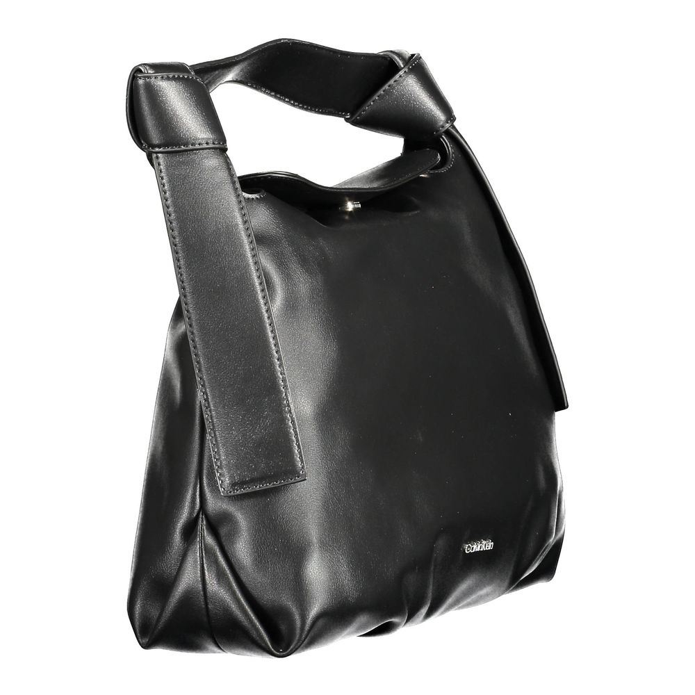 Sac à main en polyester noir