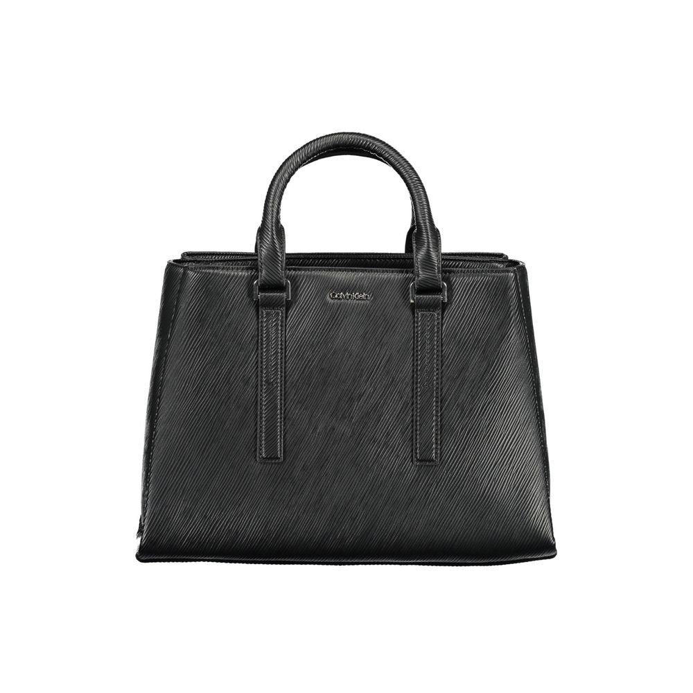 Sac à main en polyester noir