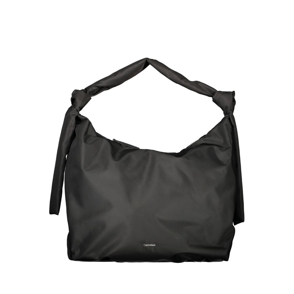 Sac à main en polyester noir