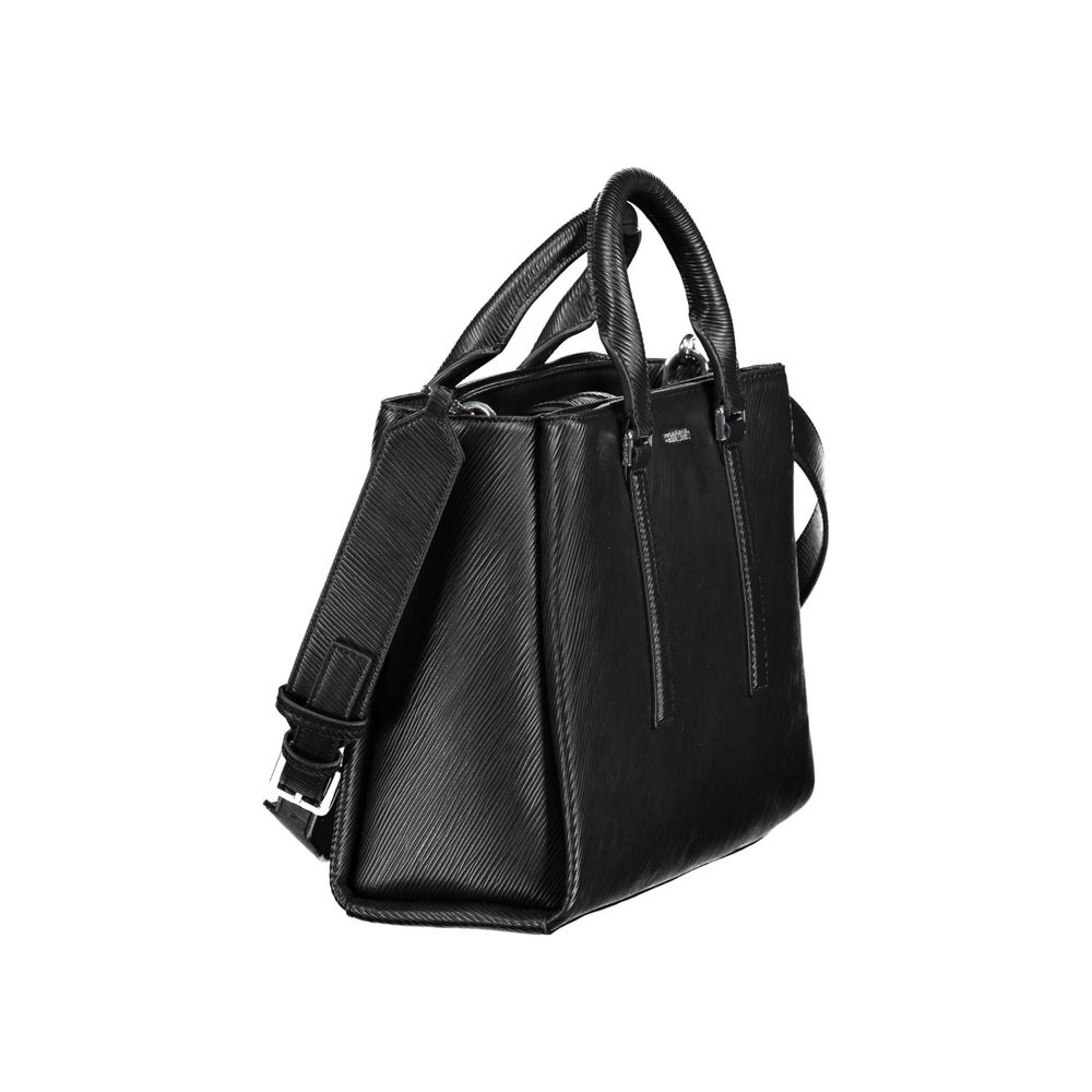 Sac à main en polyester noir