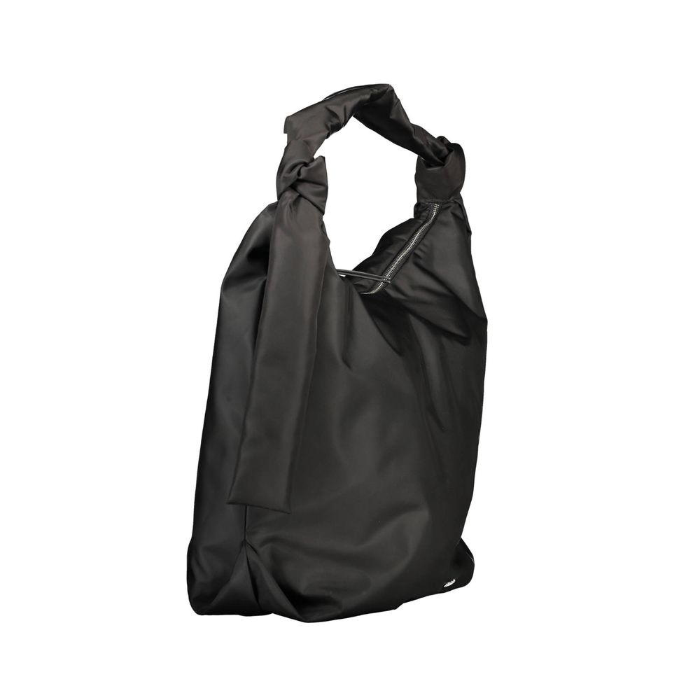 Sac à main en polyester noir