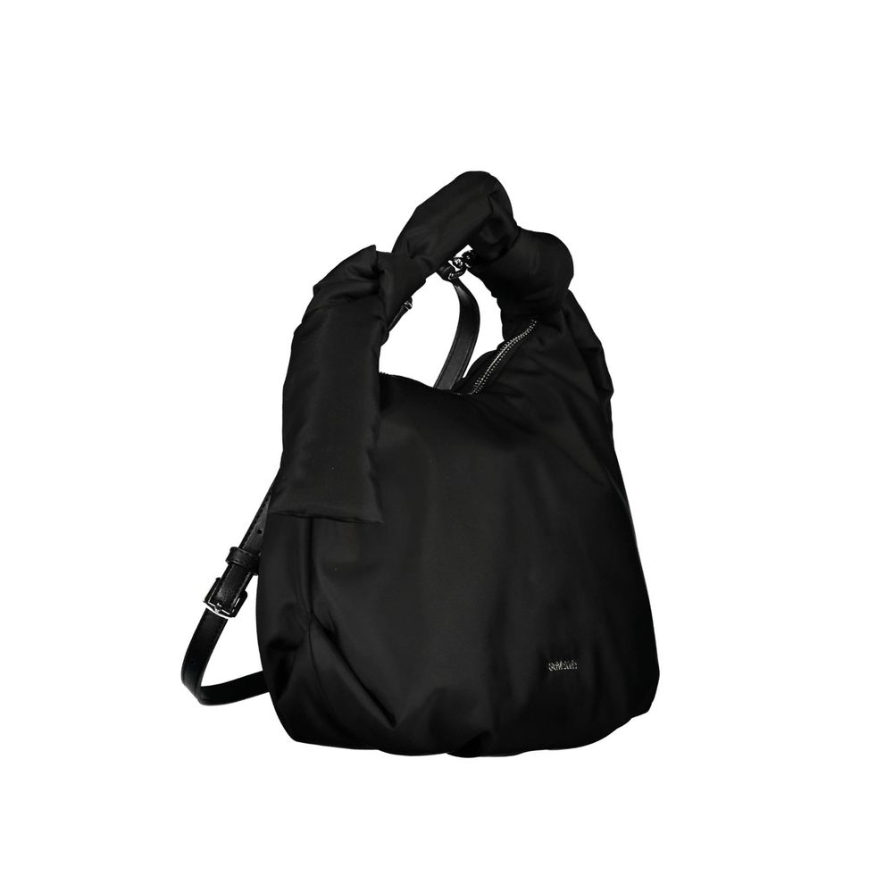 Sac à main en polyester noir