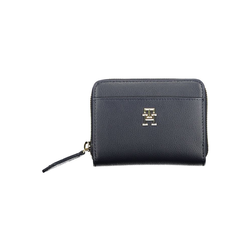 Cartera de poliéster azul