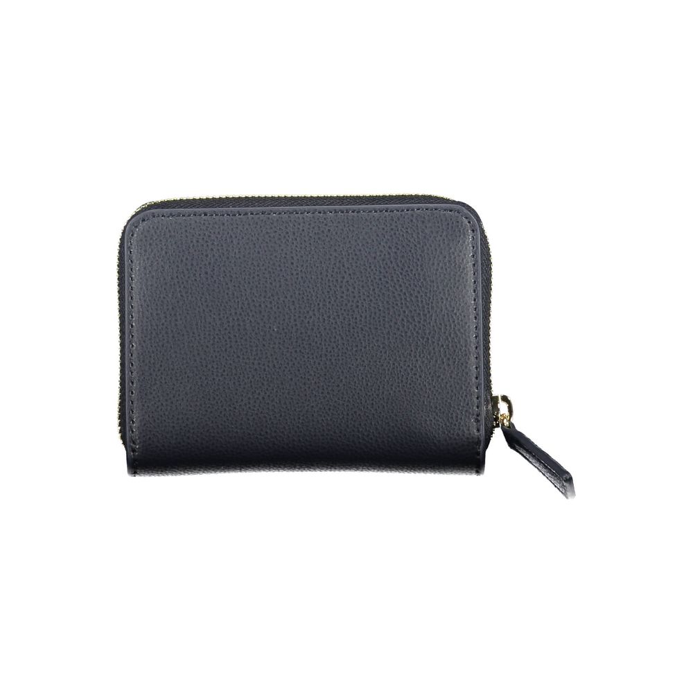 Cartera de poliéster azul