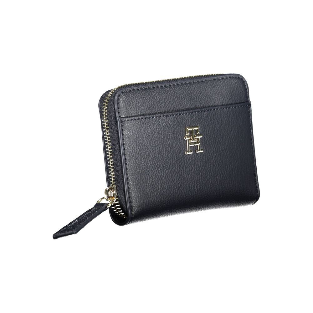 Cartera de poliéster azul