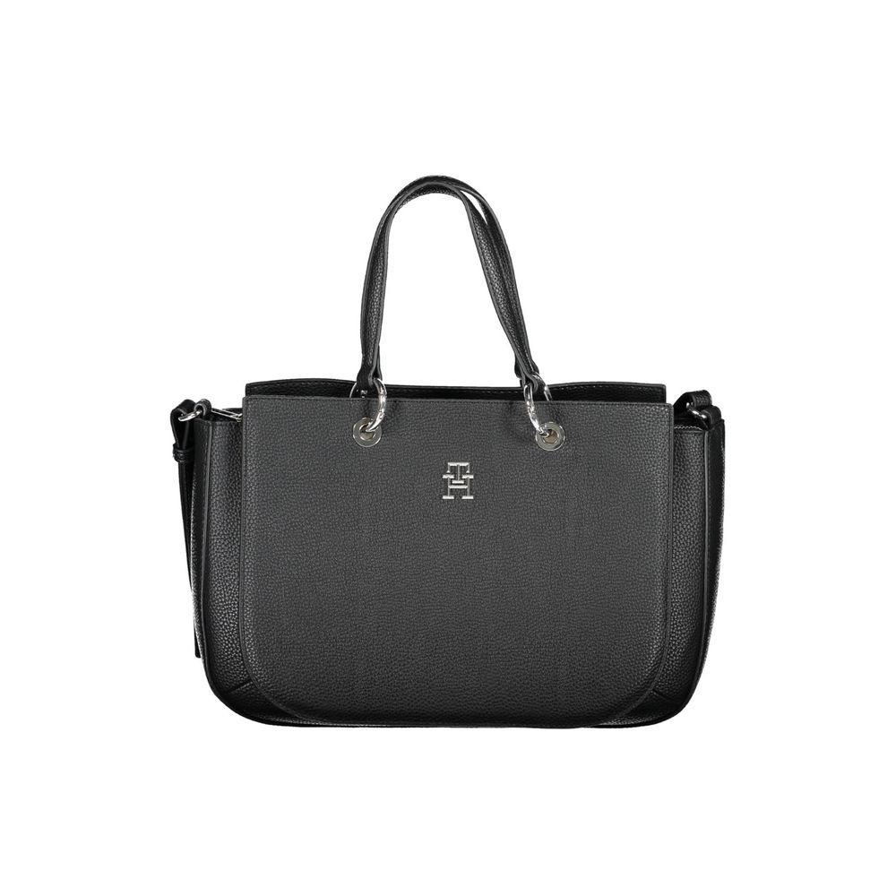 Sac à main en polyéthylène noir