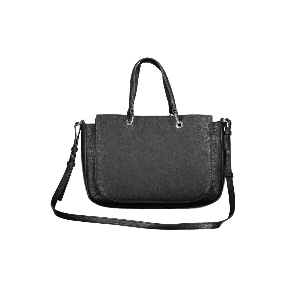 Sac à main en polyéthylène noir