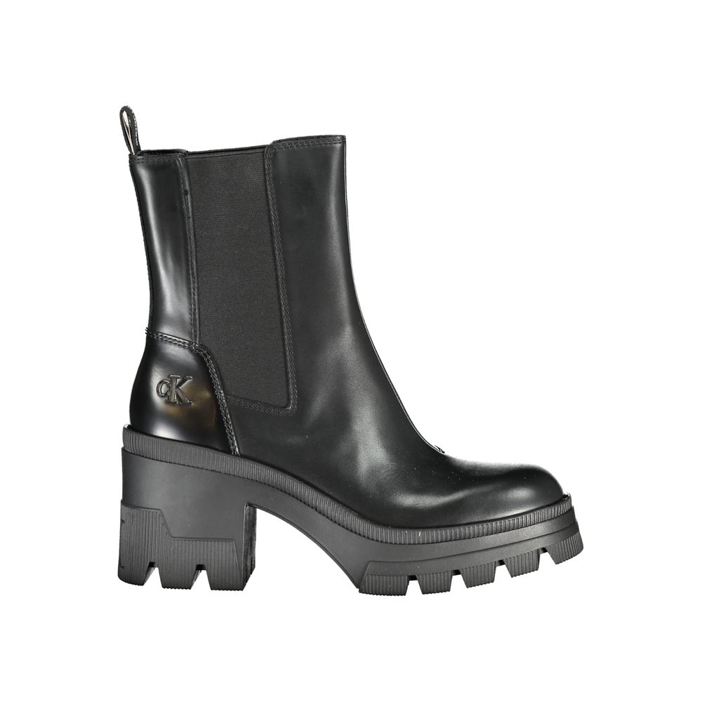 Bota de poliéster negra