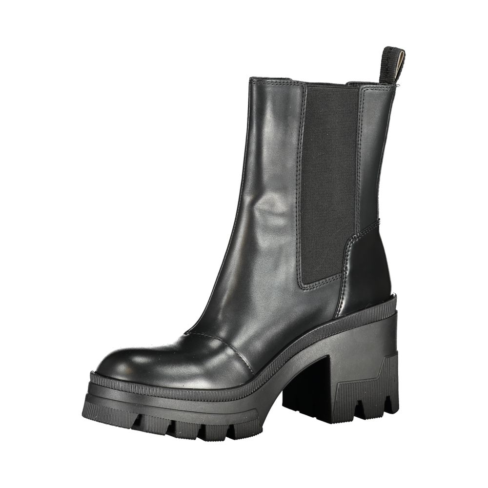 Bota de poliéster negra