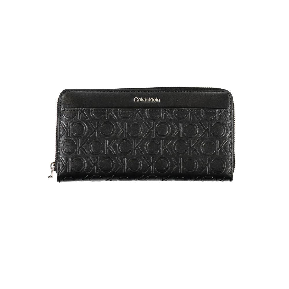 Cartera de poliéster negra