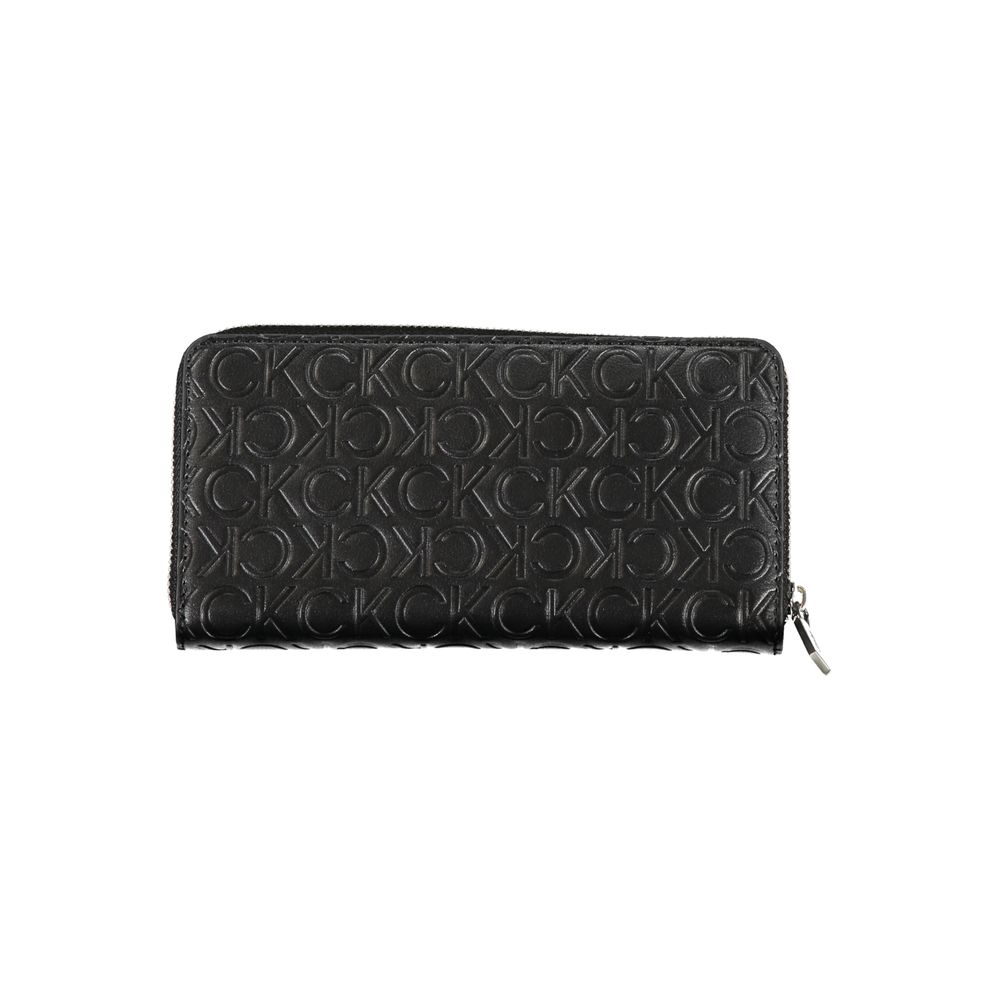 Cartera de poliéster negra