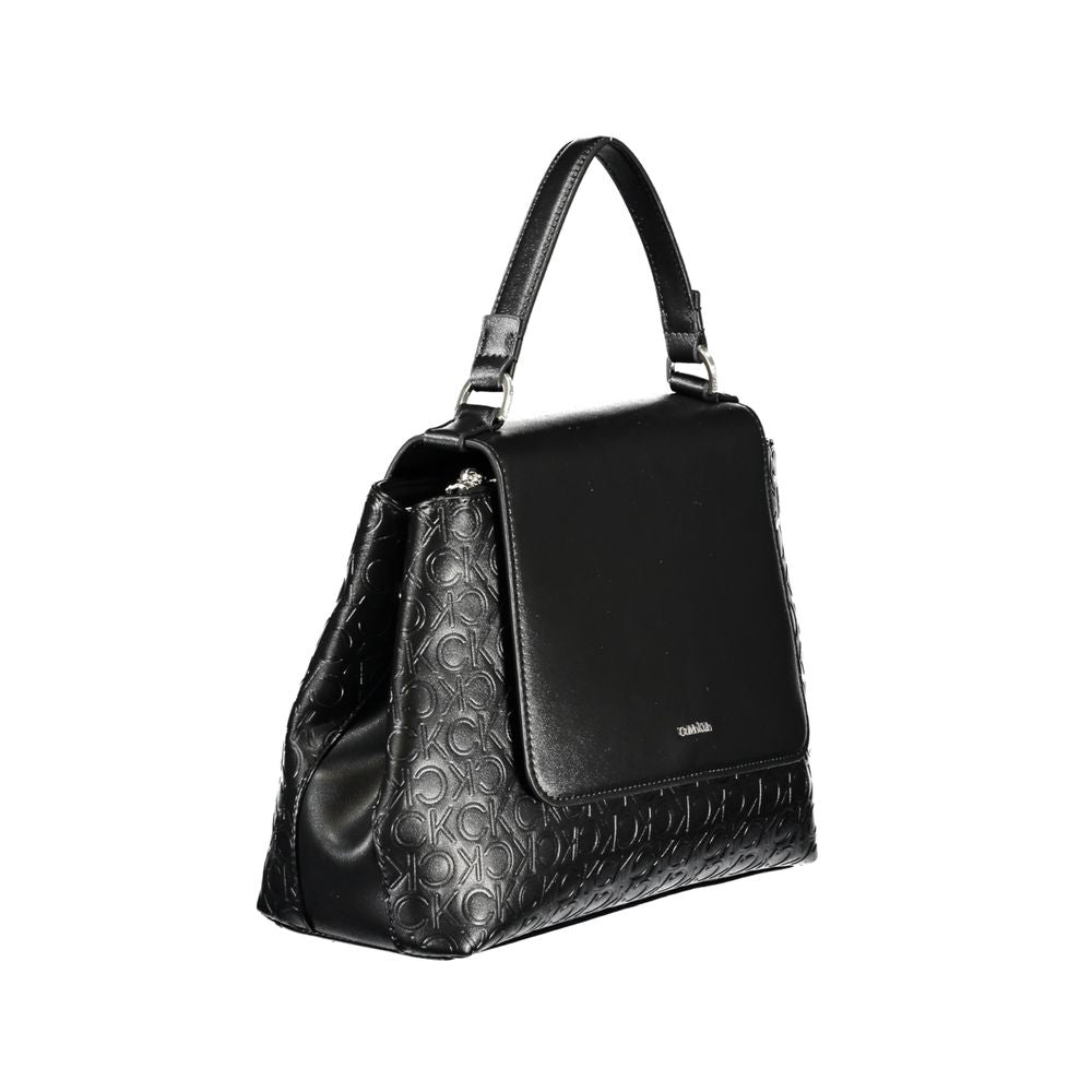 Sac à main en polyester noir
