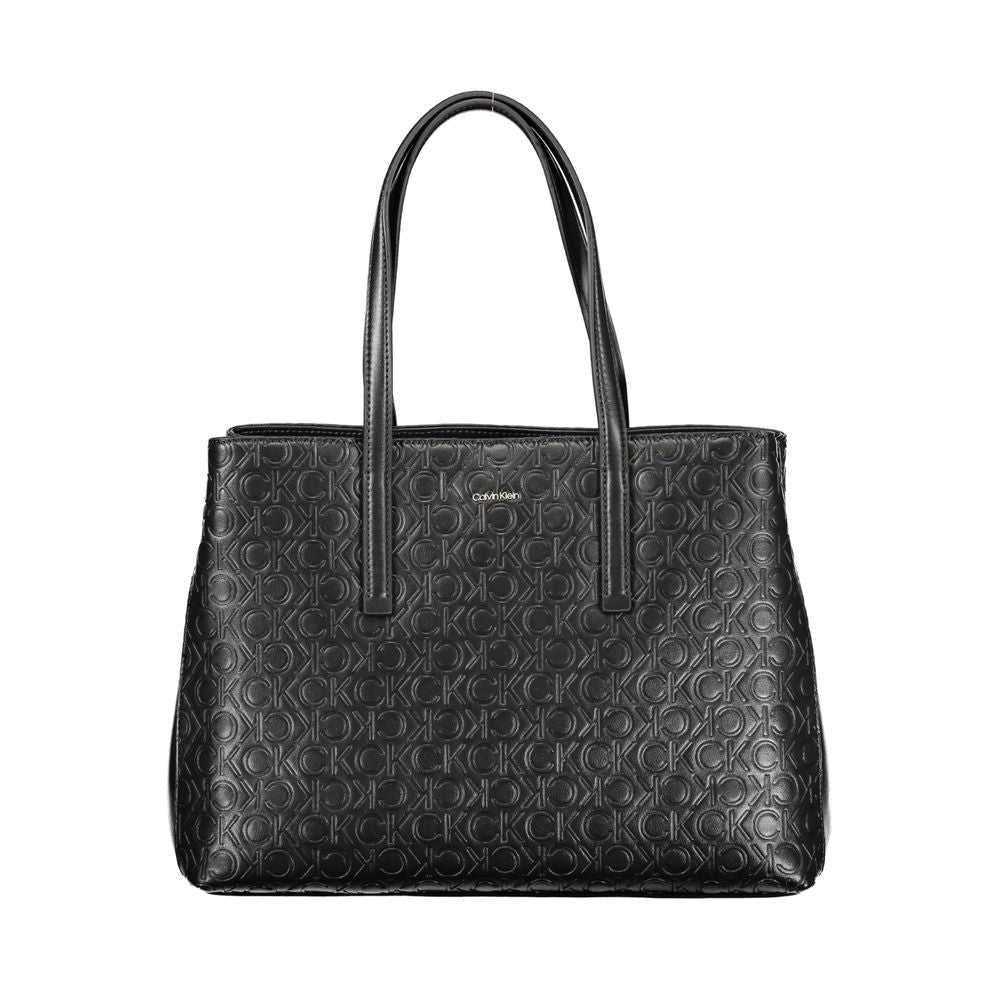 Sac à main en polyester noir