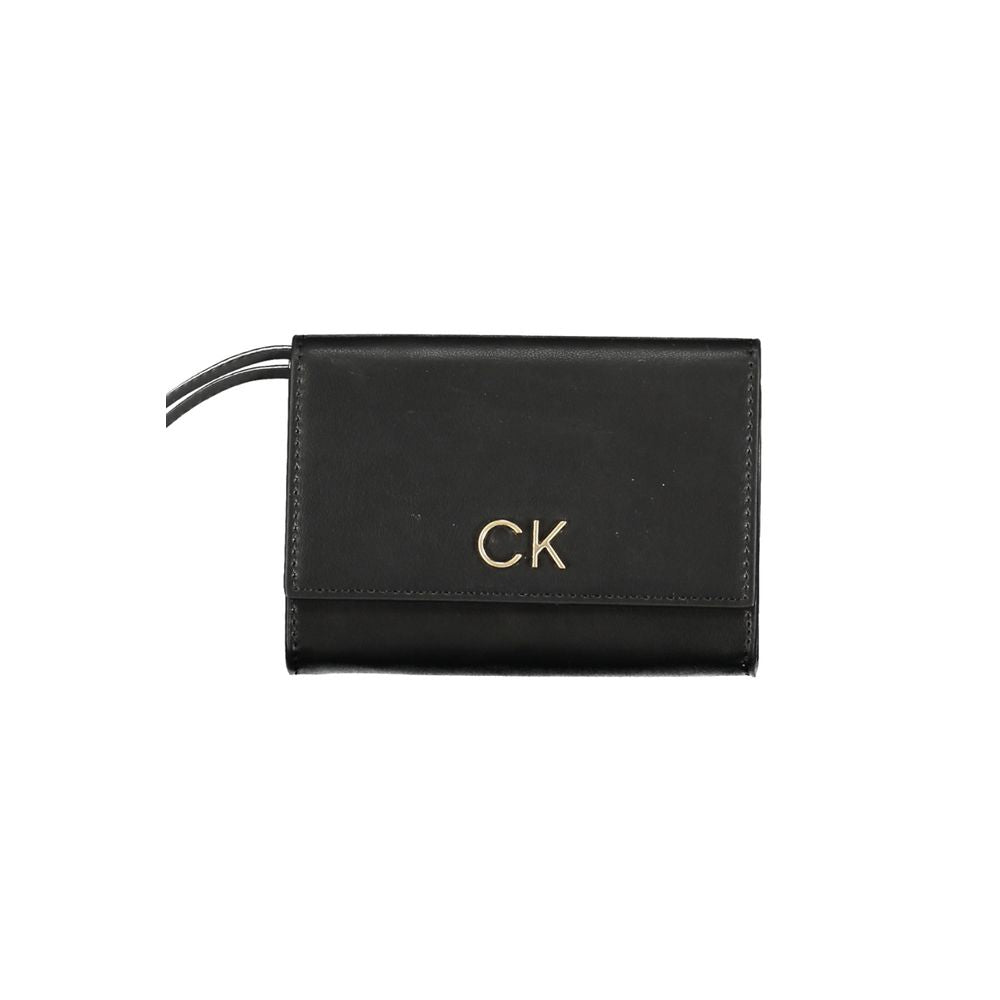 Cartera de poliéster negra