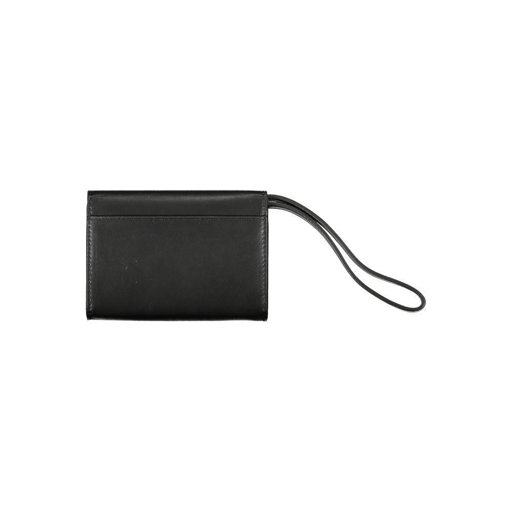 Cartera de poliéster negra
