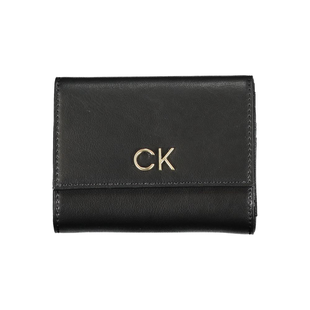 Cartera de poliéster negra