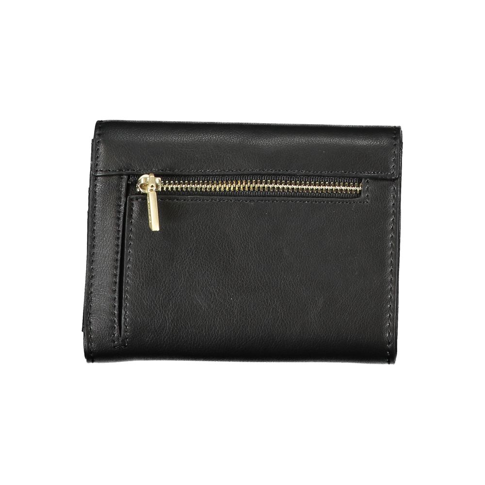 Cartera de poliéster negra