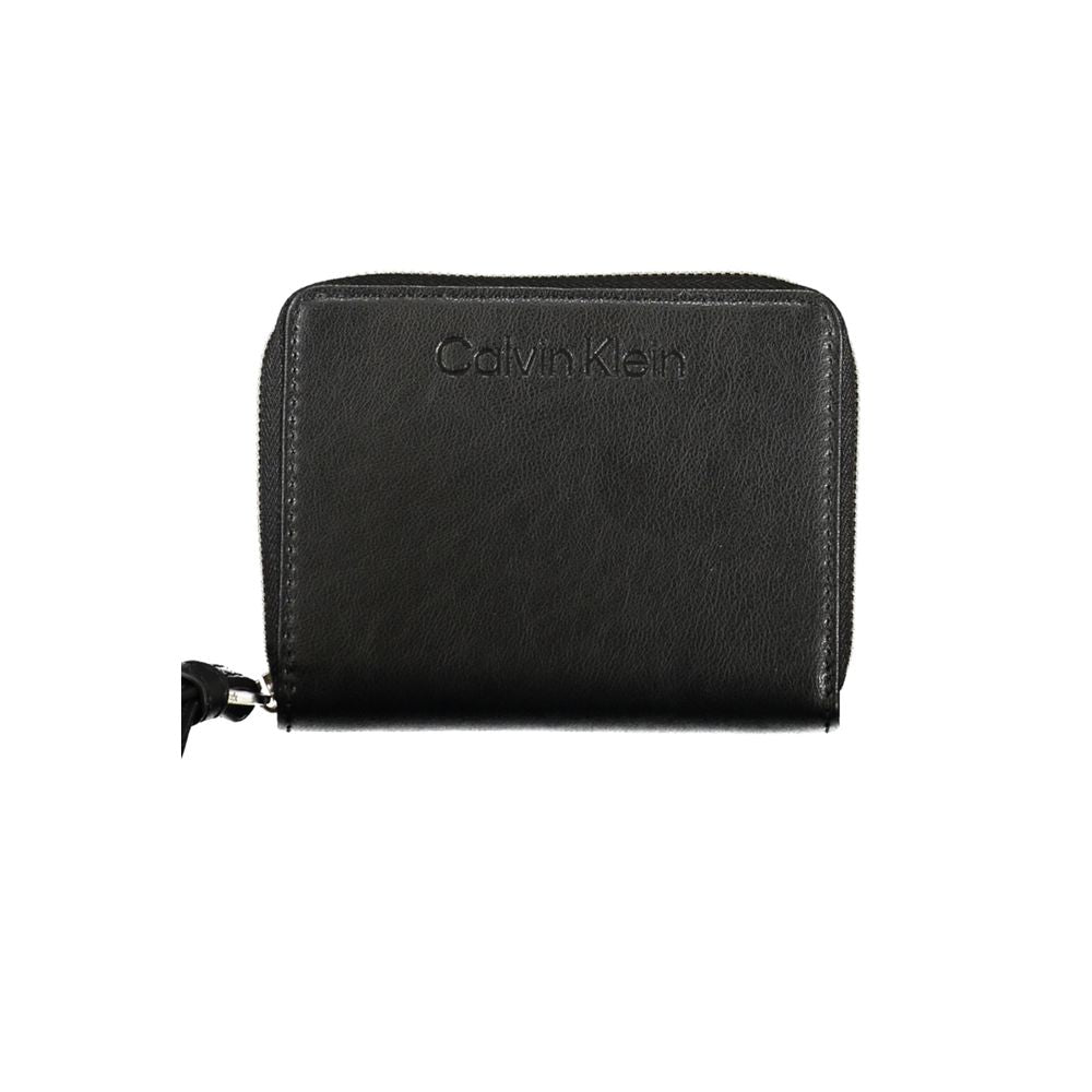 Cartera de poliéster negra