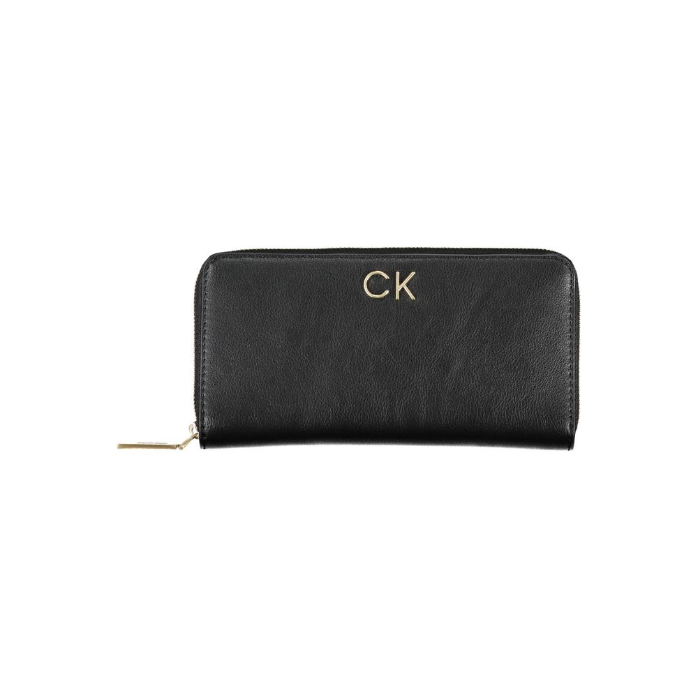 Cartera de poliéster negra