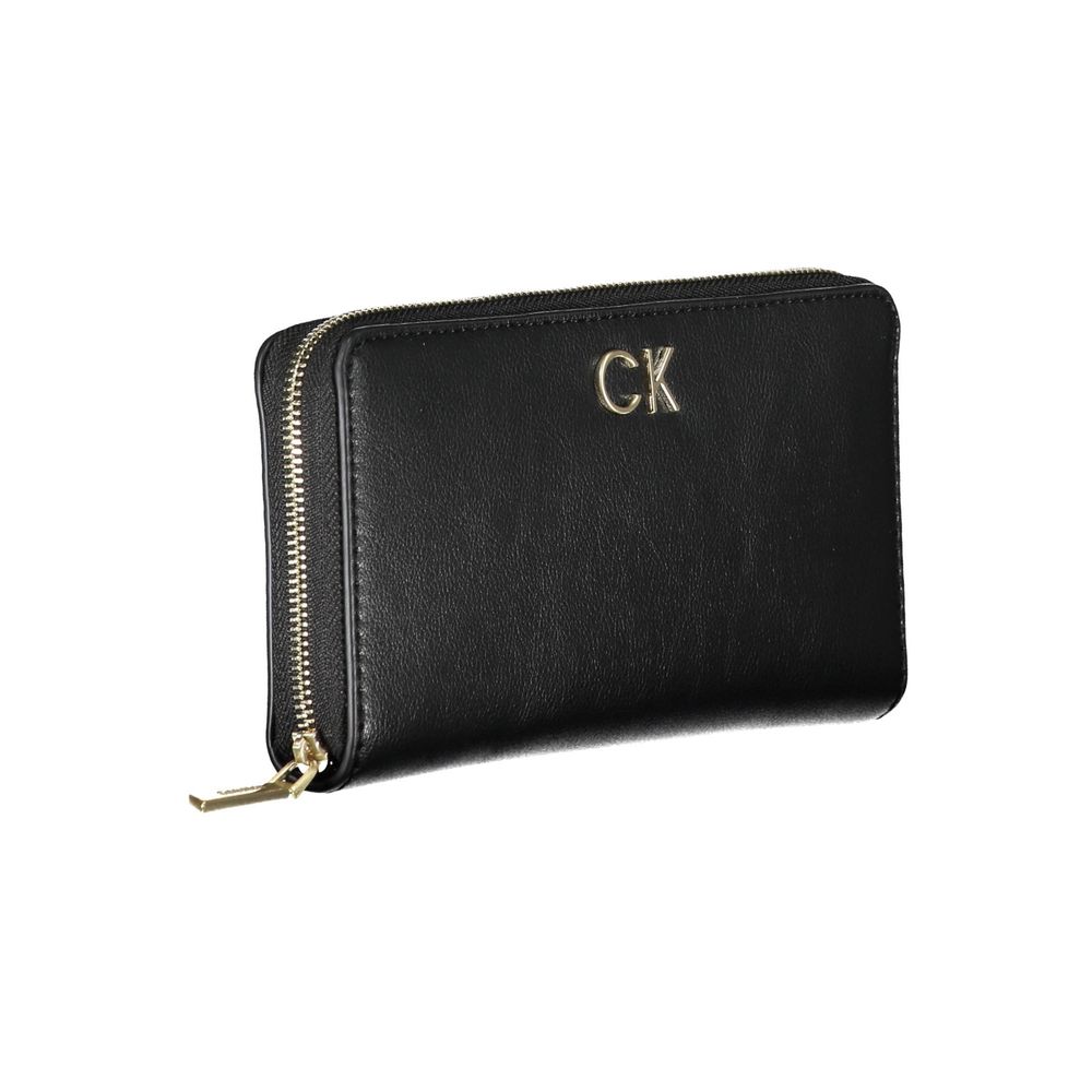 Cartera de poliéster negra