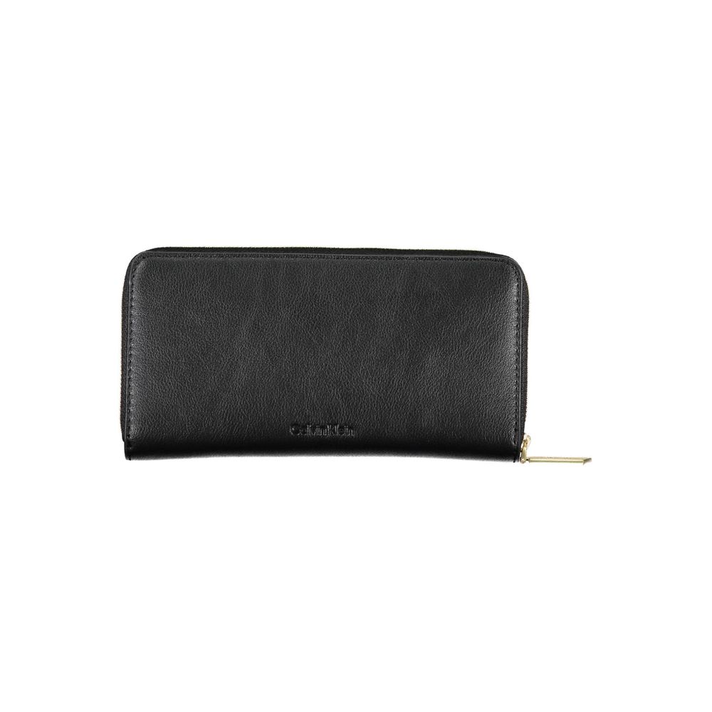 Cartera de poliéster negra