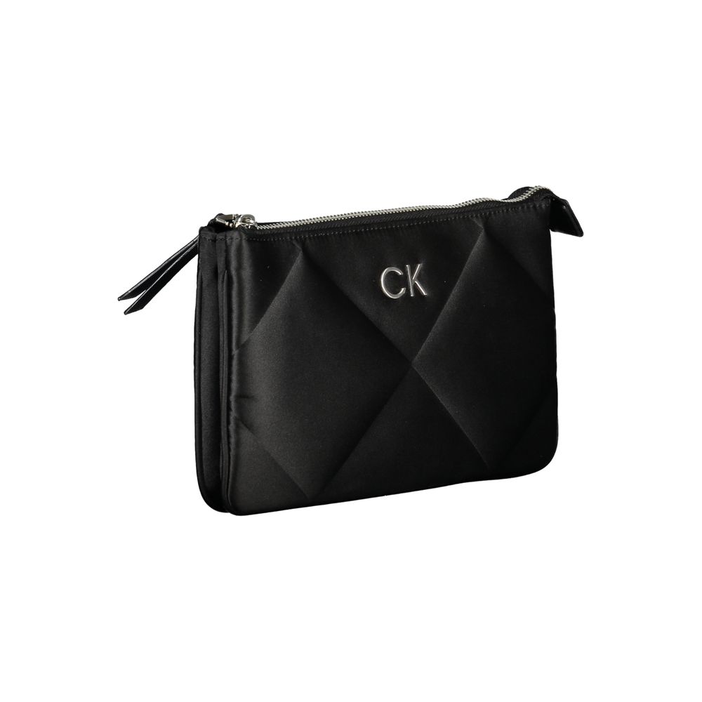 Sac à main en polyester noir