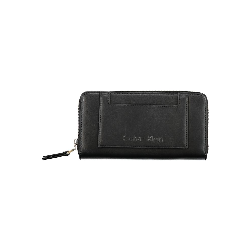 Cartera de poliéster negra