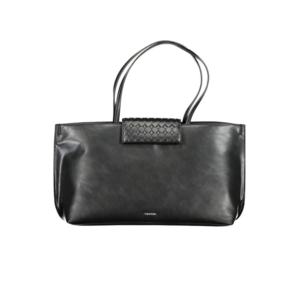 Sac à main en polyester noir